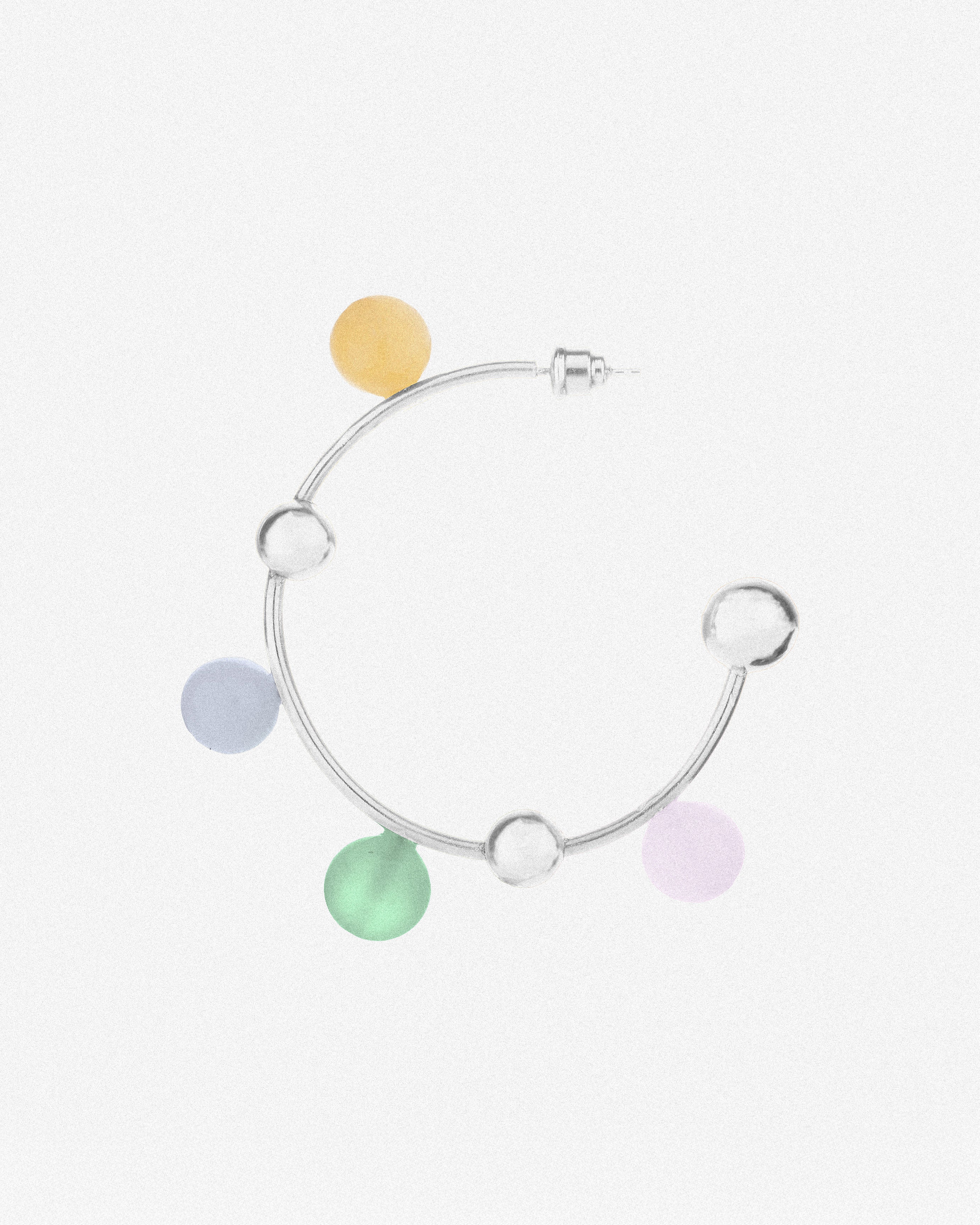 Silver Halo Earrings