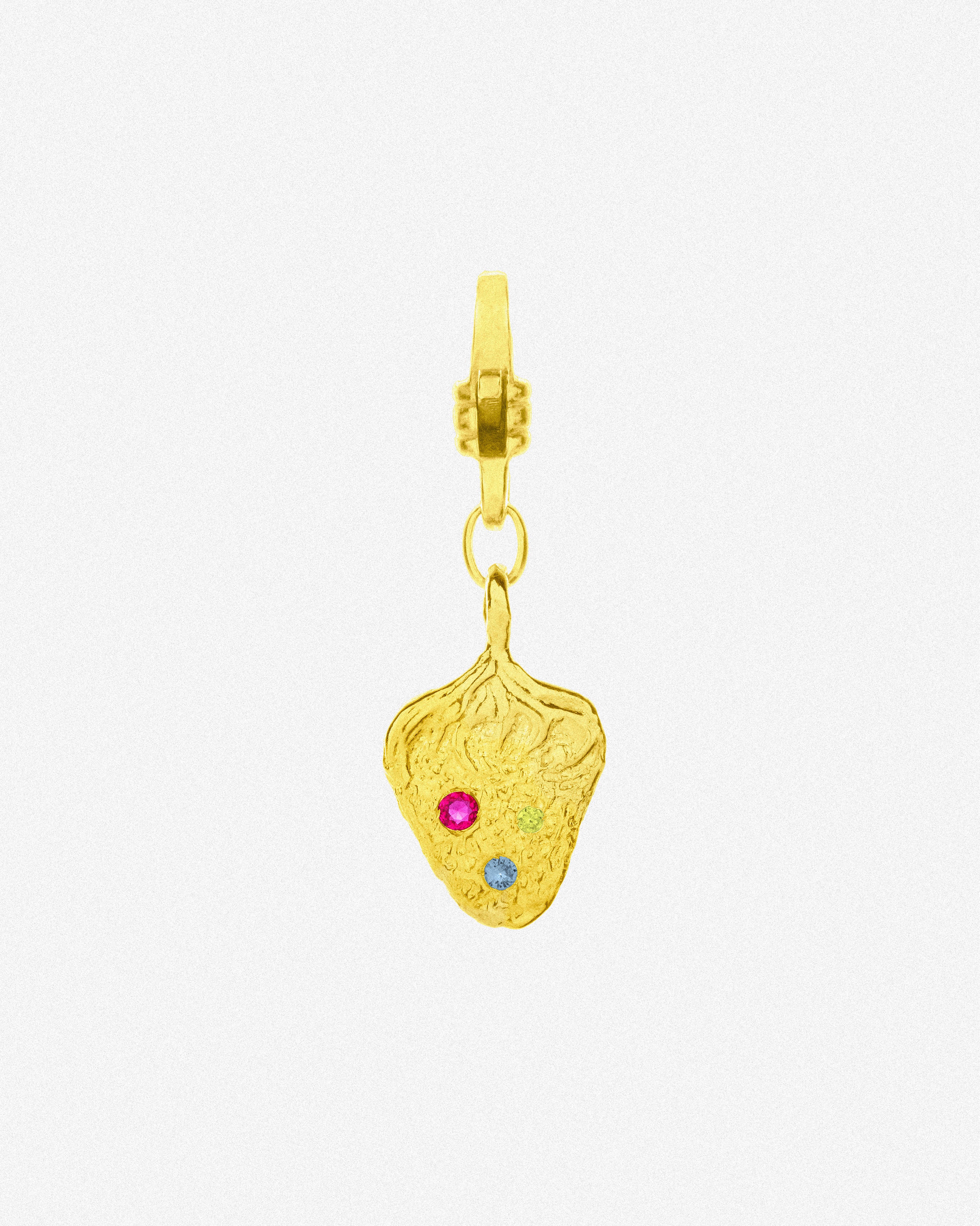 Gold Strawberry Charm
