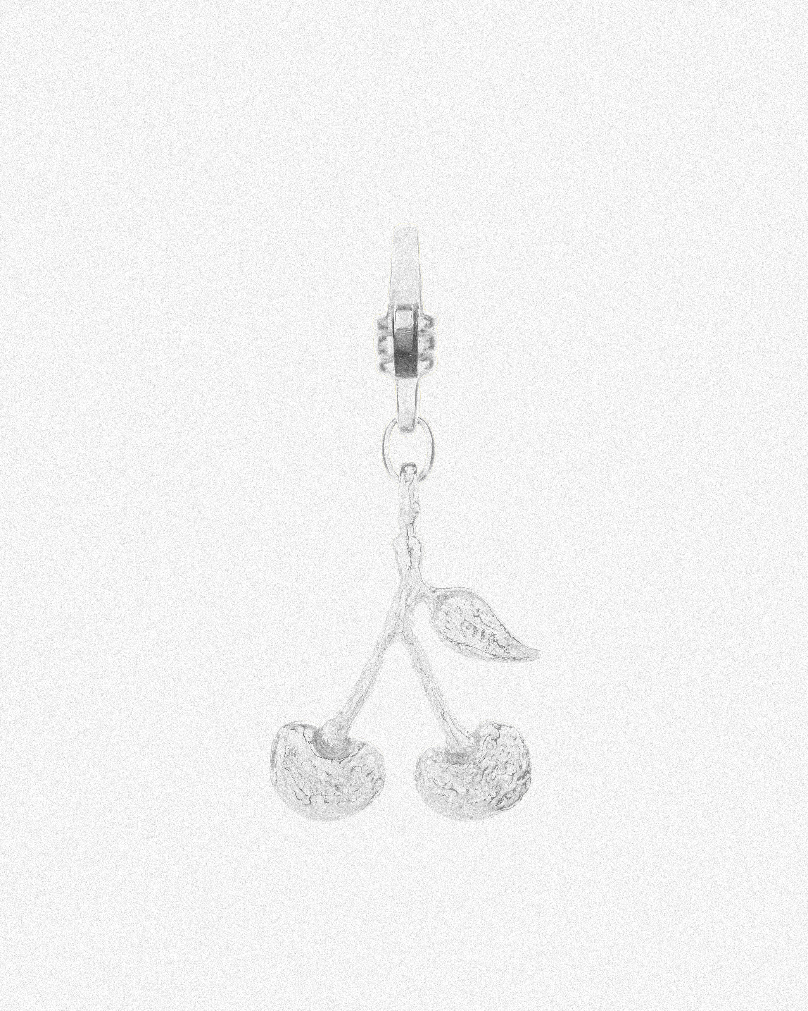 Silver Cherry Charm