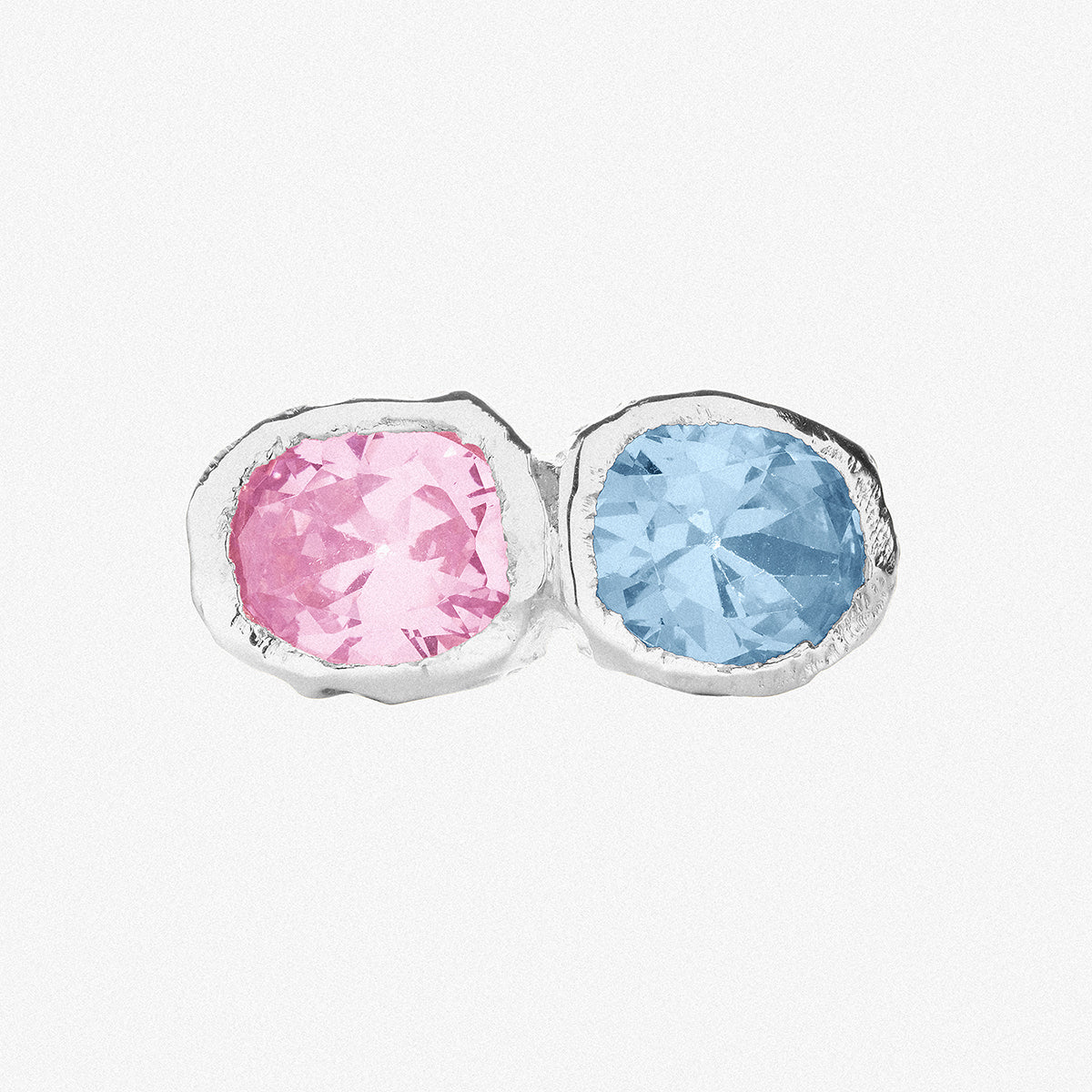 Silver Audrey Pink & Sky Blue