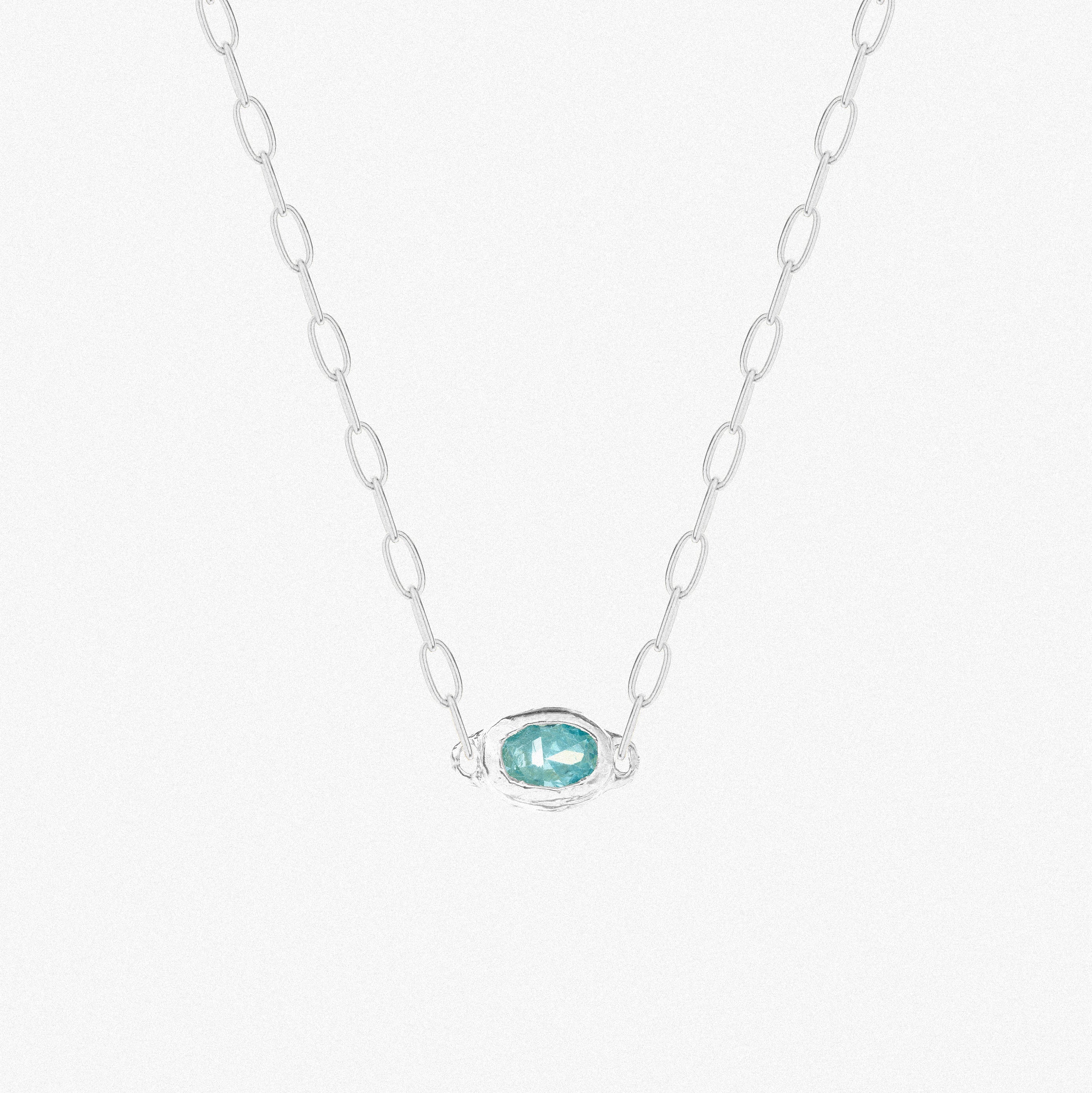 Silver Carmen Sky Blue