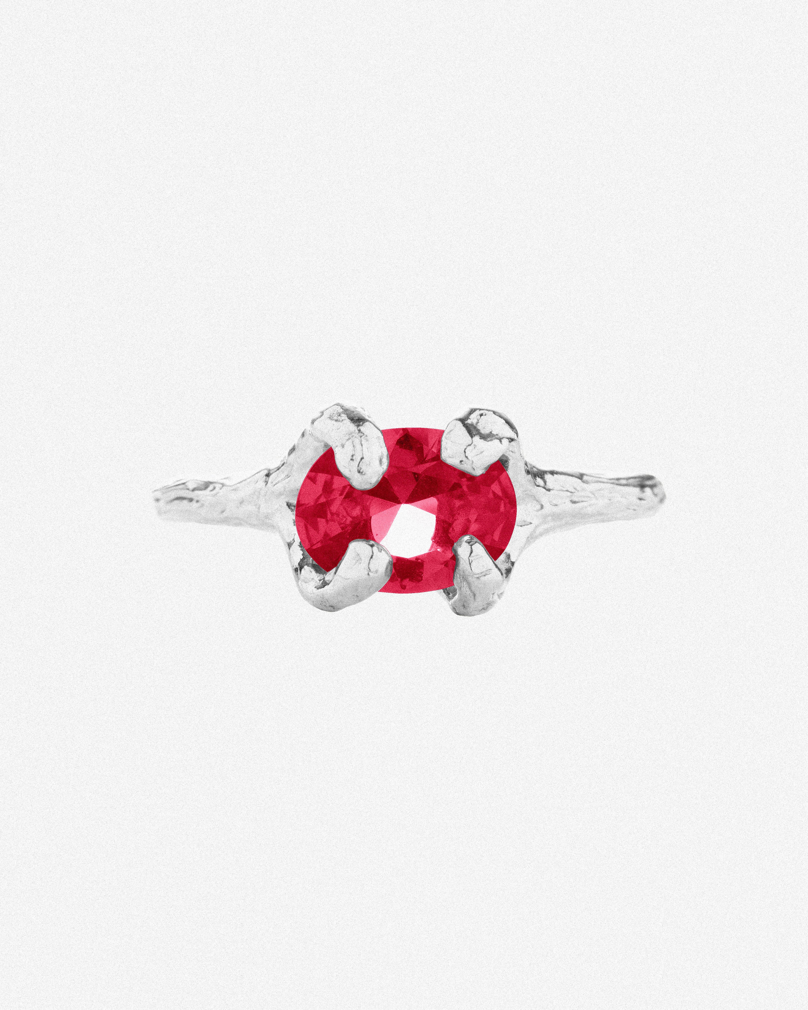 Silver Olivia Fuchsia