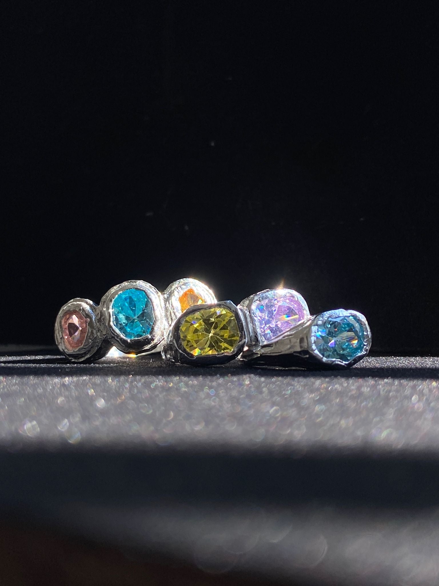 Silver Audrey Lime Green & Lilac