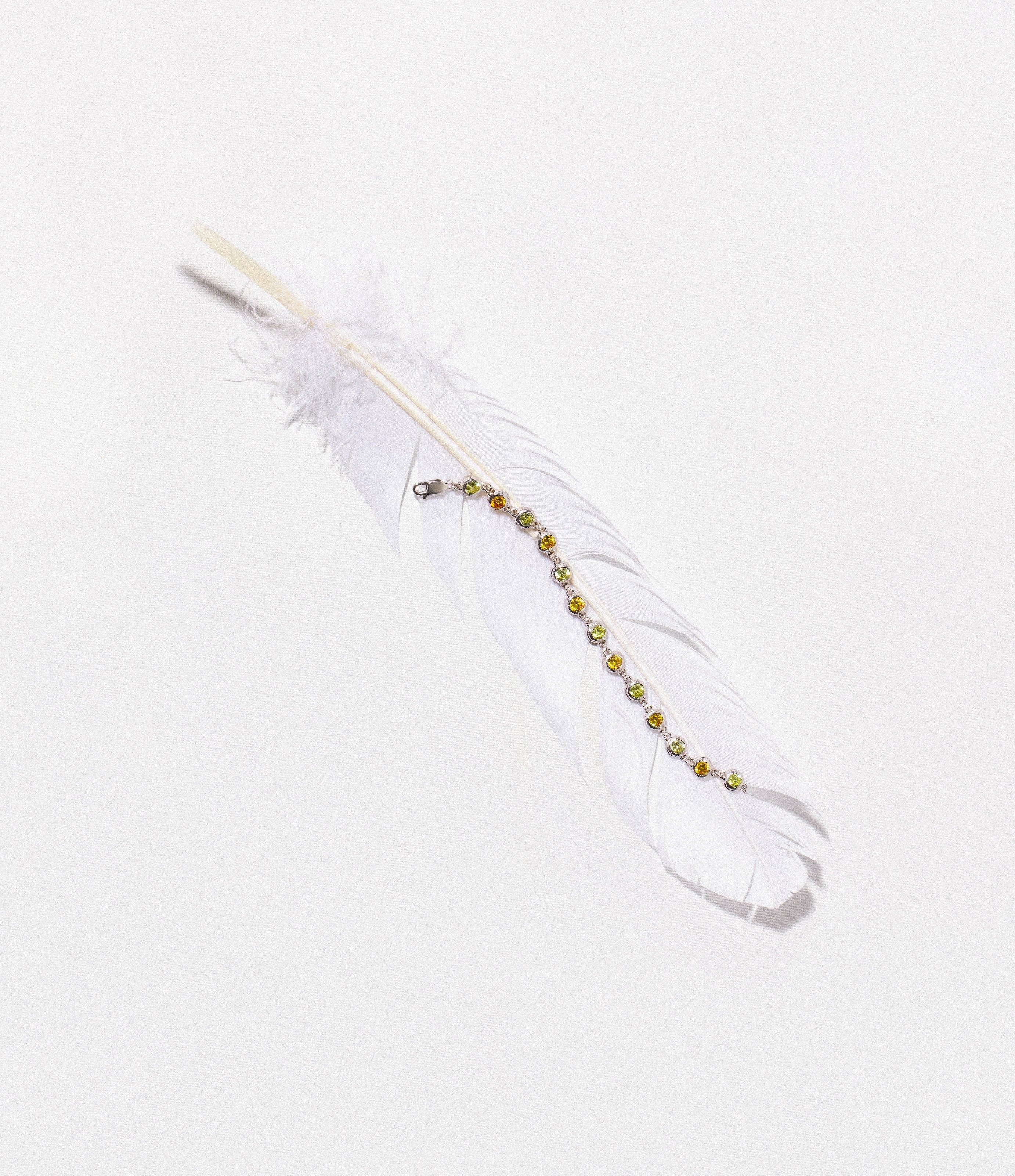 Silver Madeleine Green & Yellow