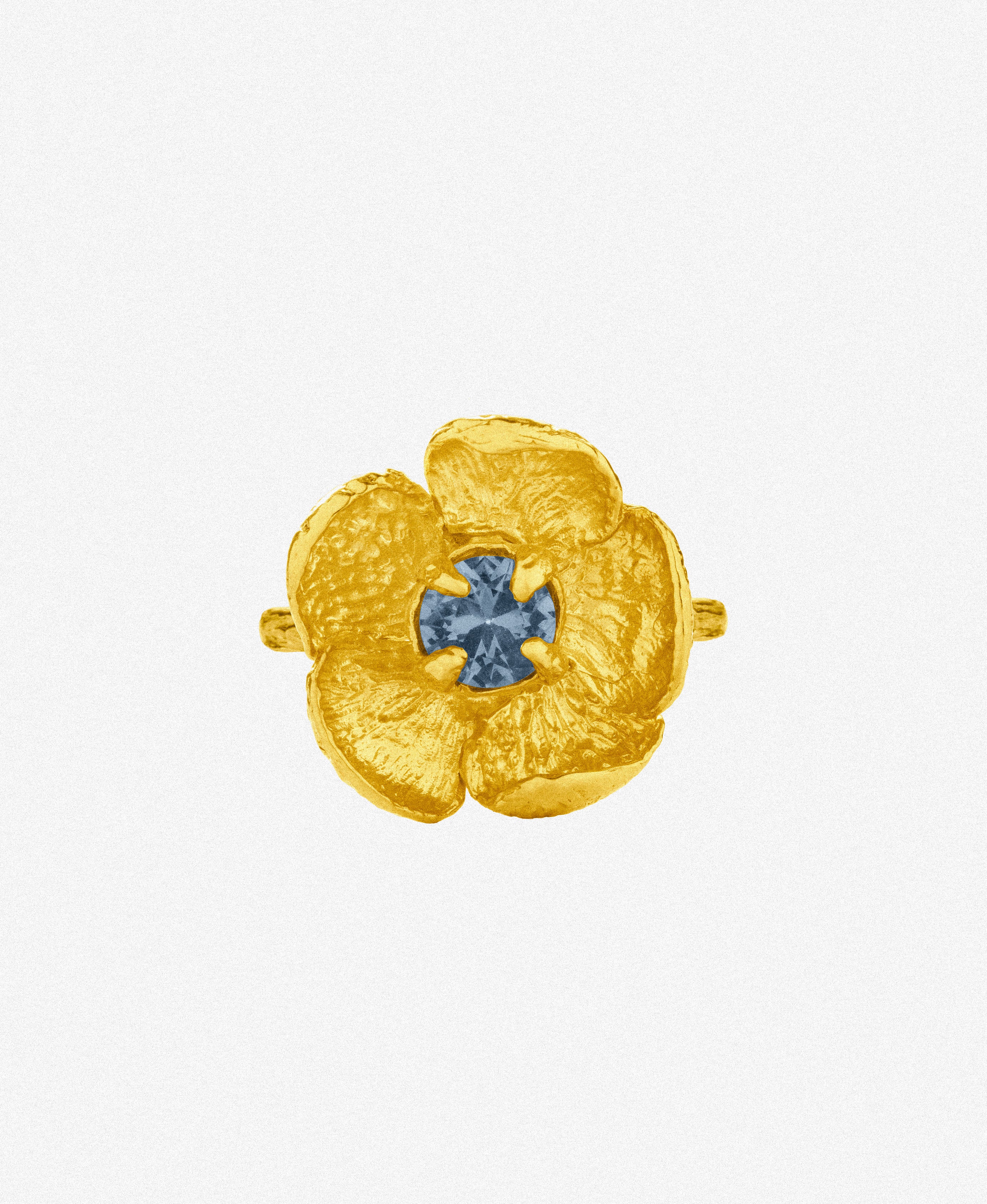 Gold Bloom Blue