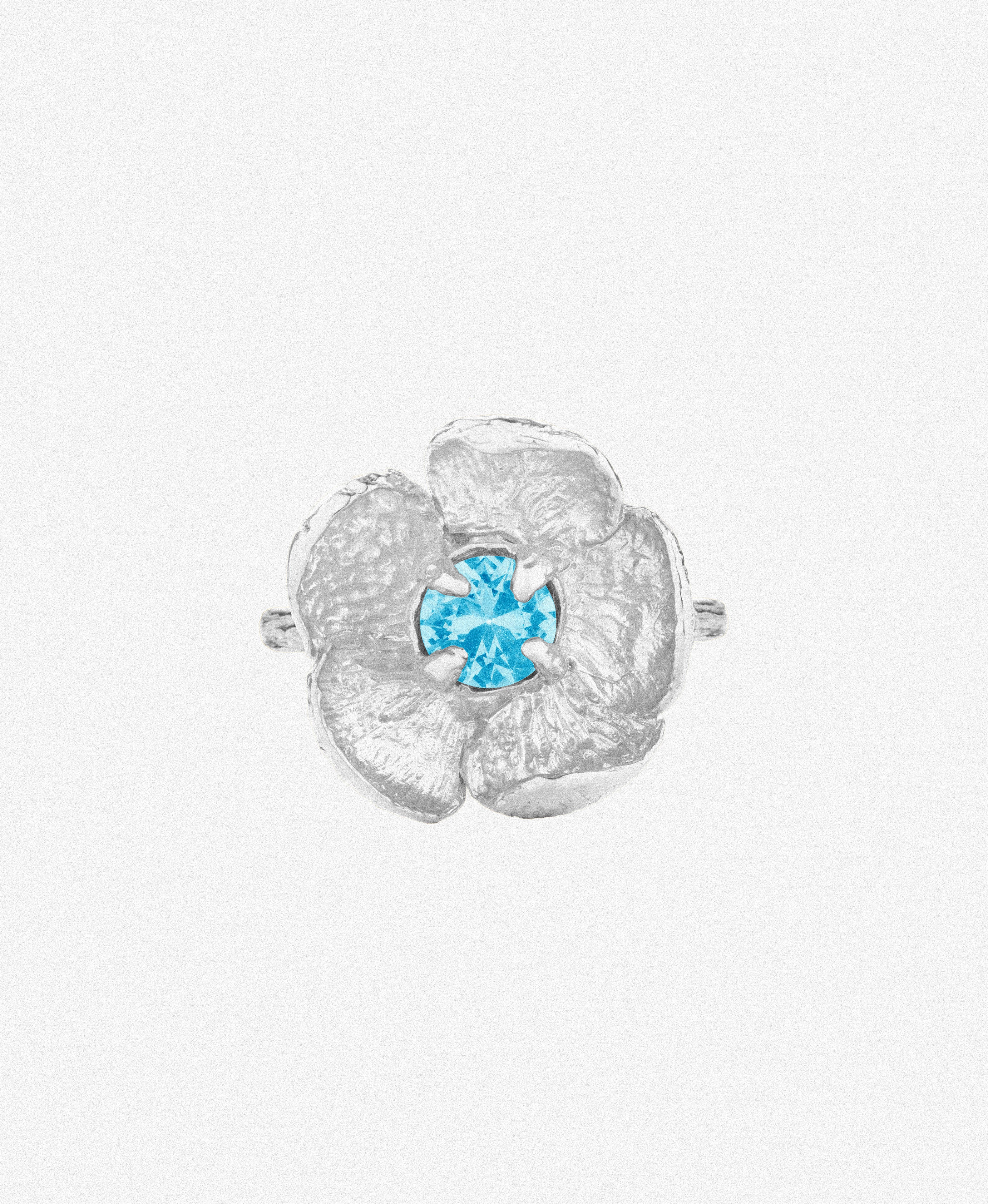 Silver Bloom Blue