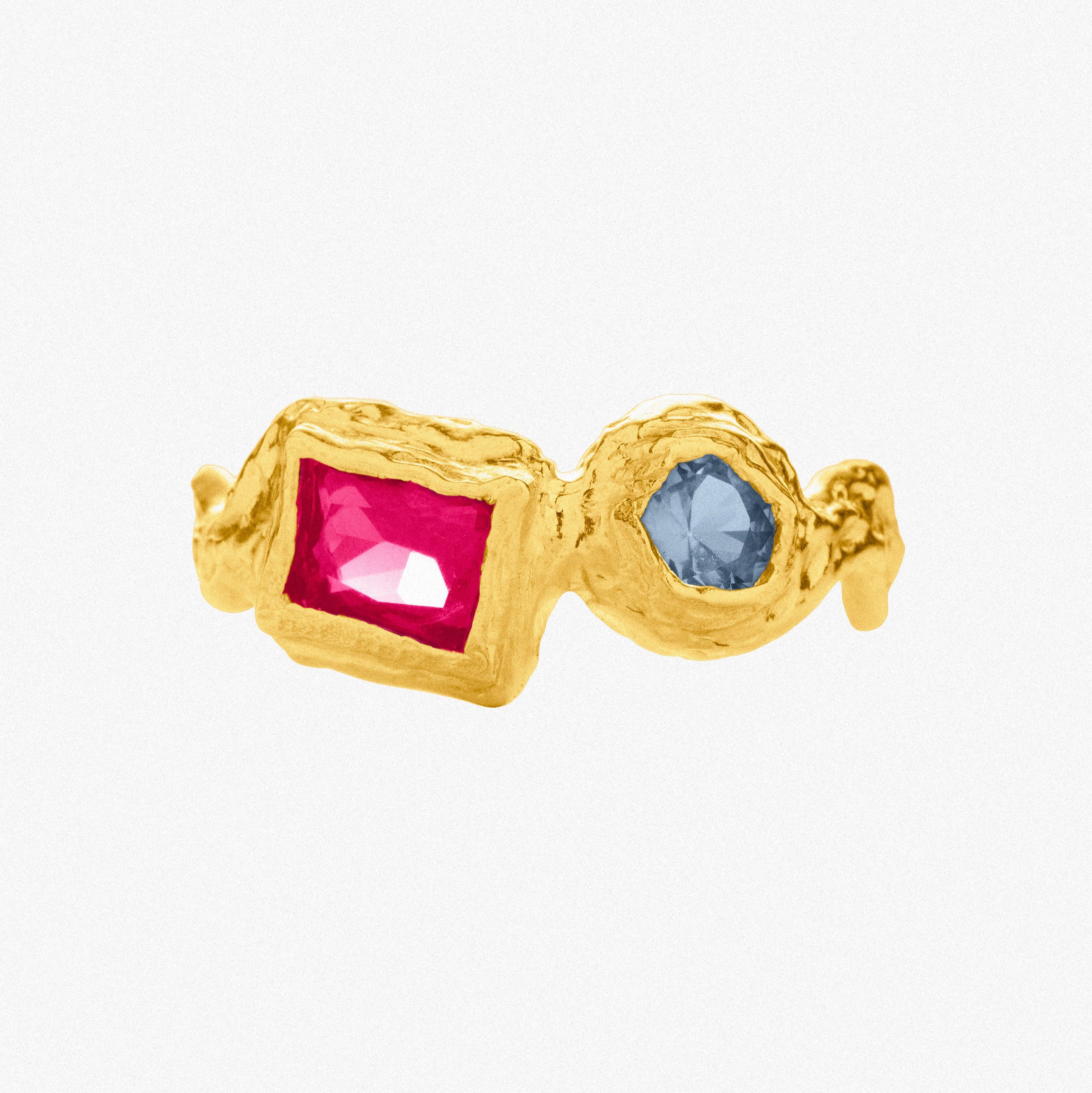 Gold Louise Pink & Blue