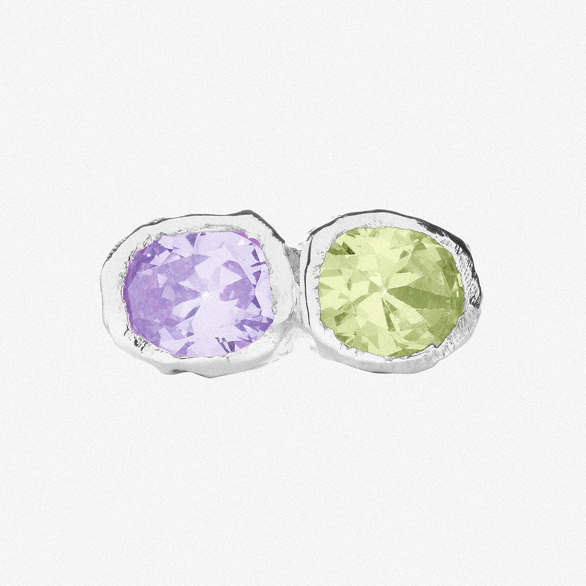 Silver Audrey Lime Green & Lilac