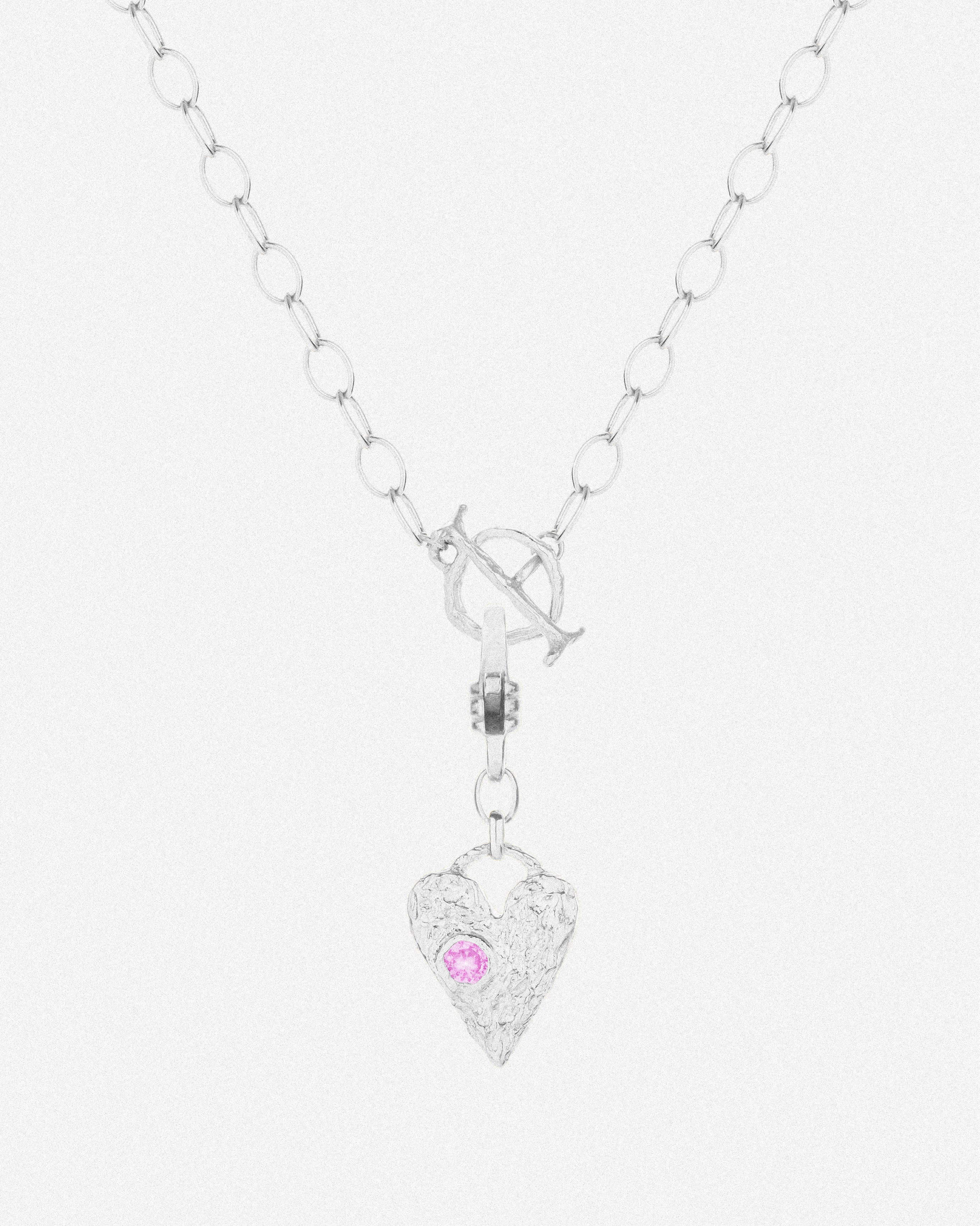 Silver Juniper / Pink Heart