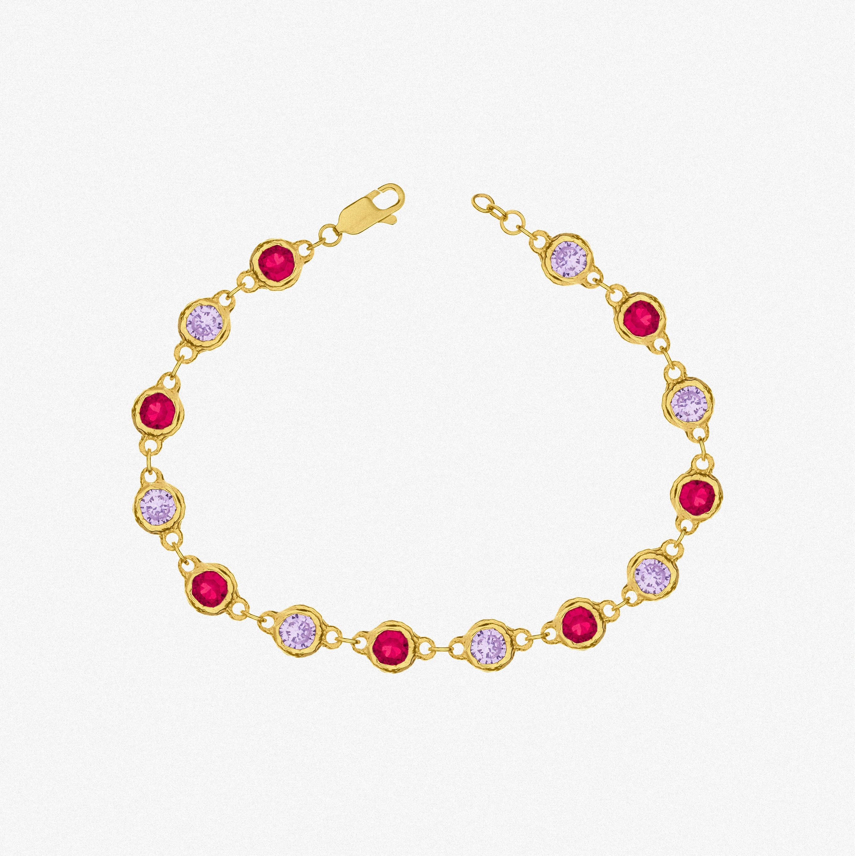 Gold Madeleine Fuchsia & Lilac