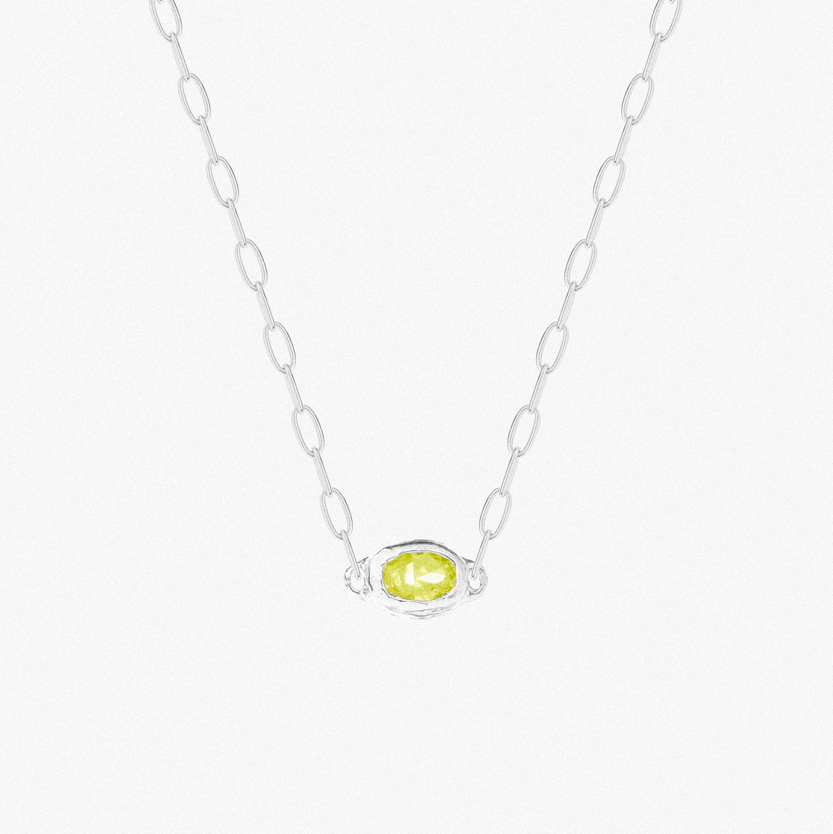 Silver Carmen Lime Green