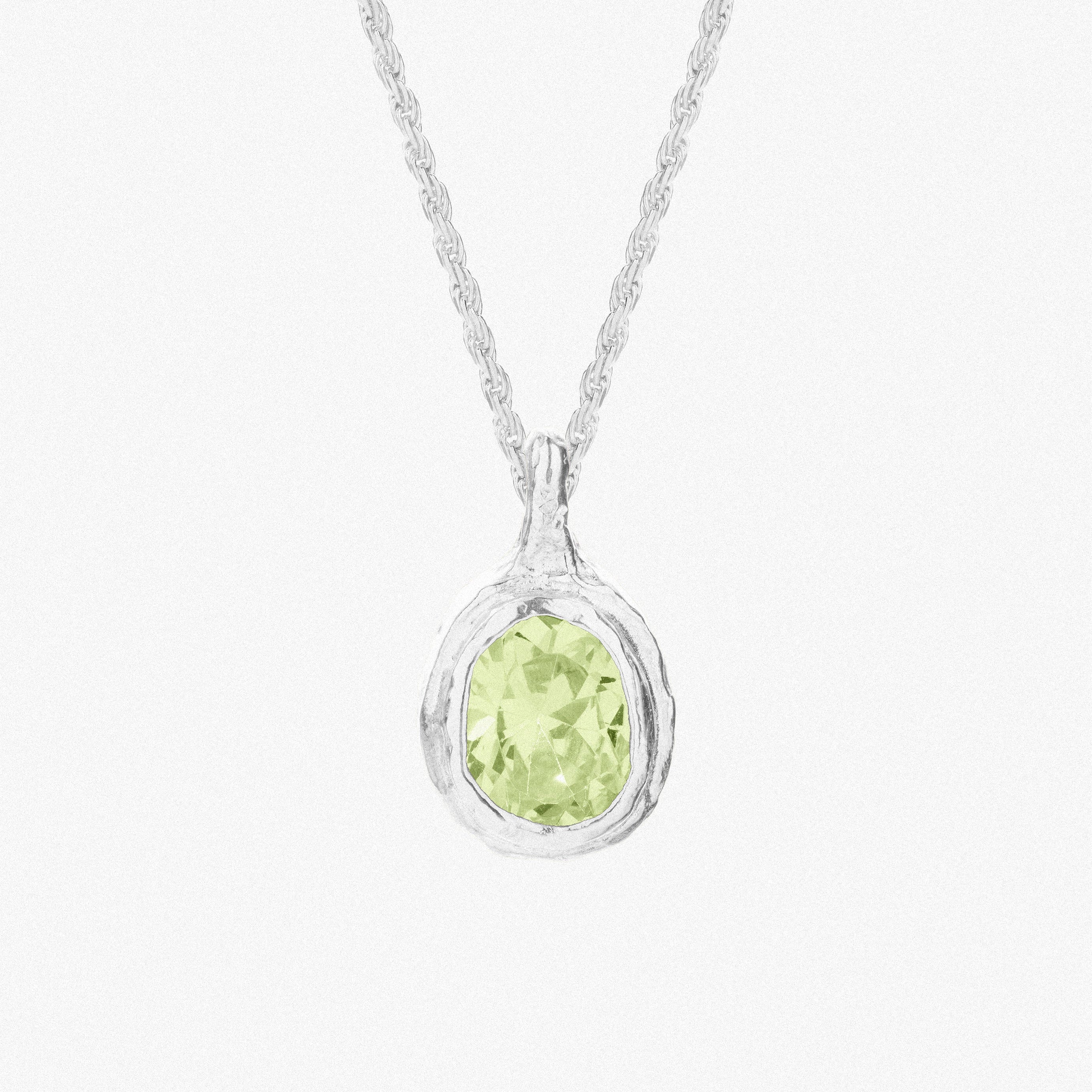 Silver Marie Lime Green