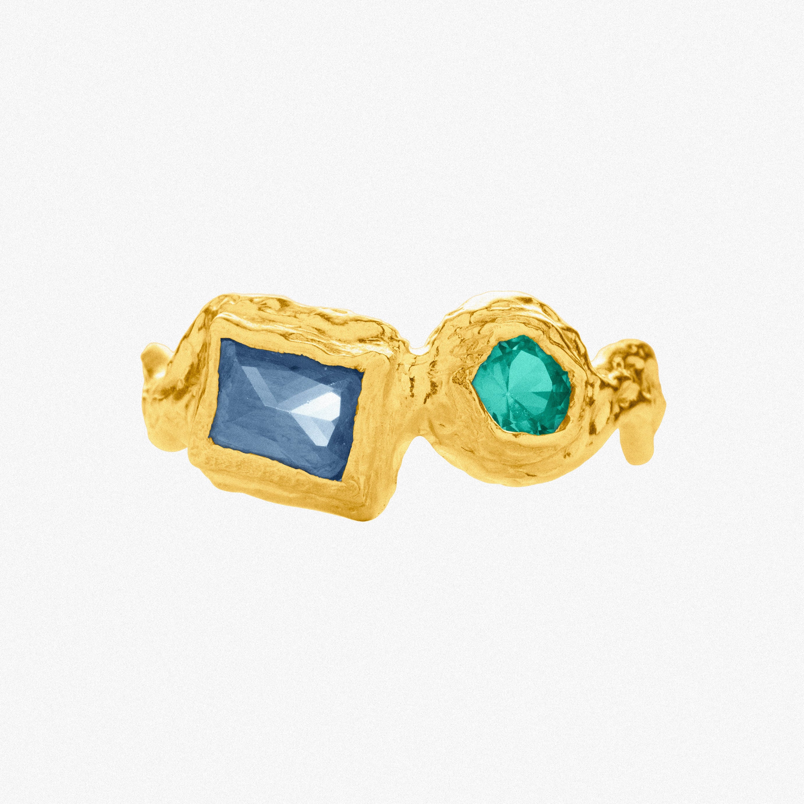 Gold Louise Blue & Green