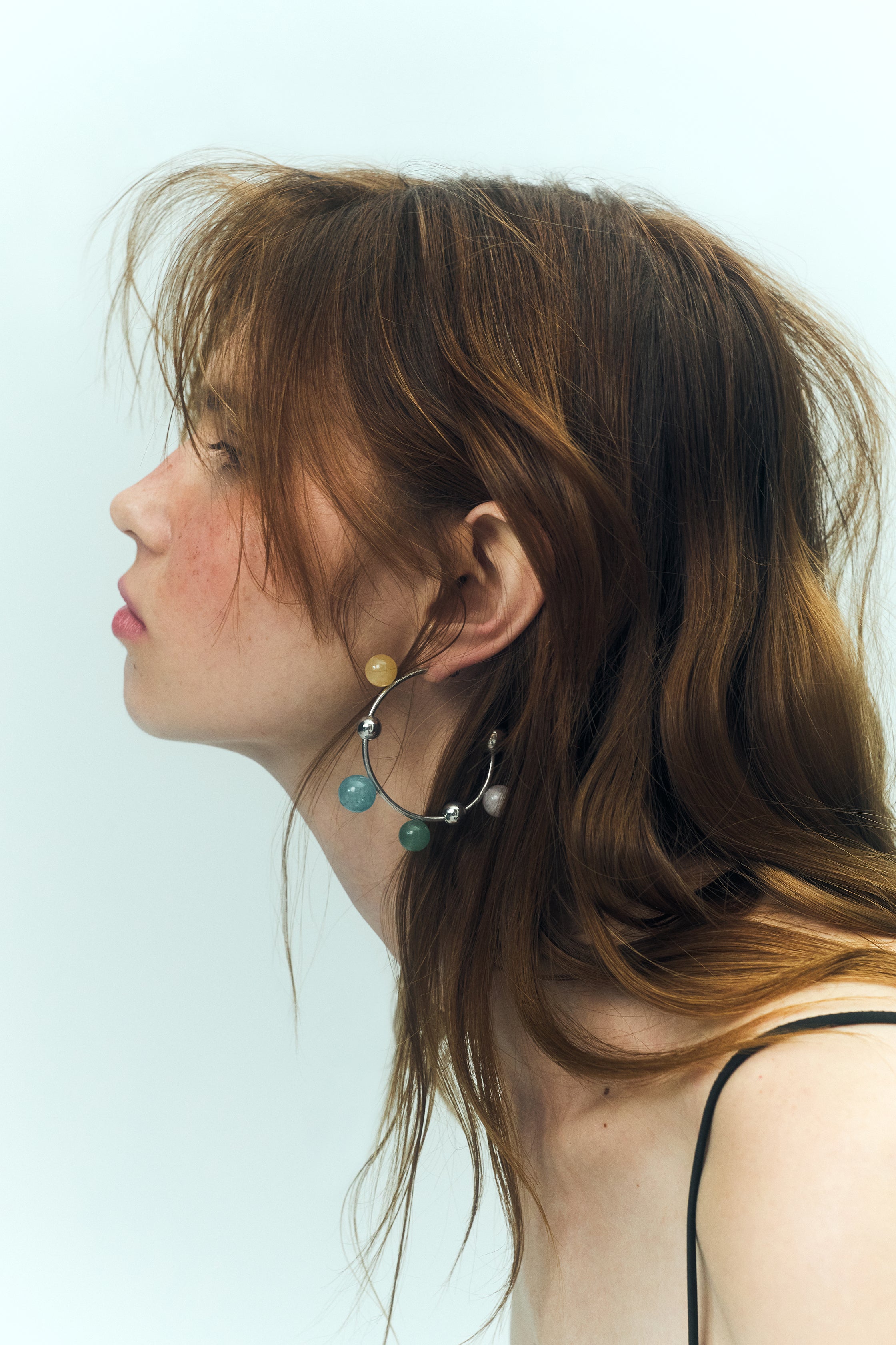 Silver Halo Earrings