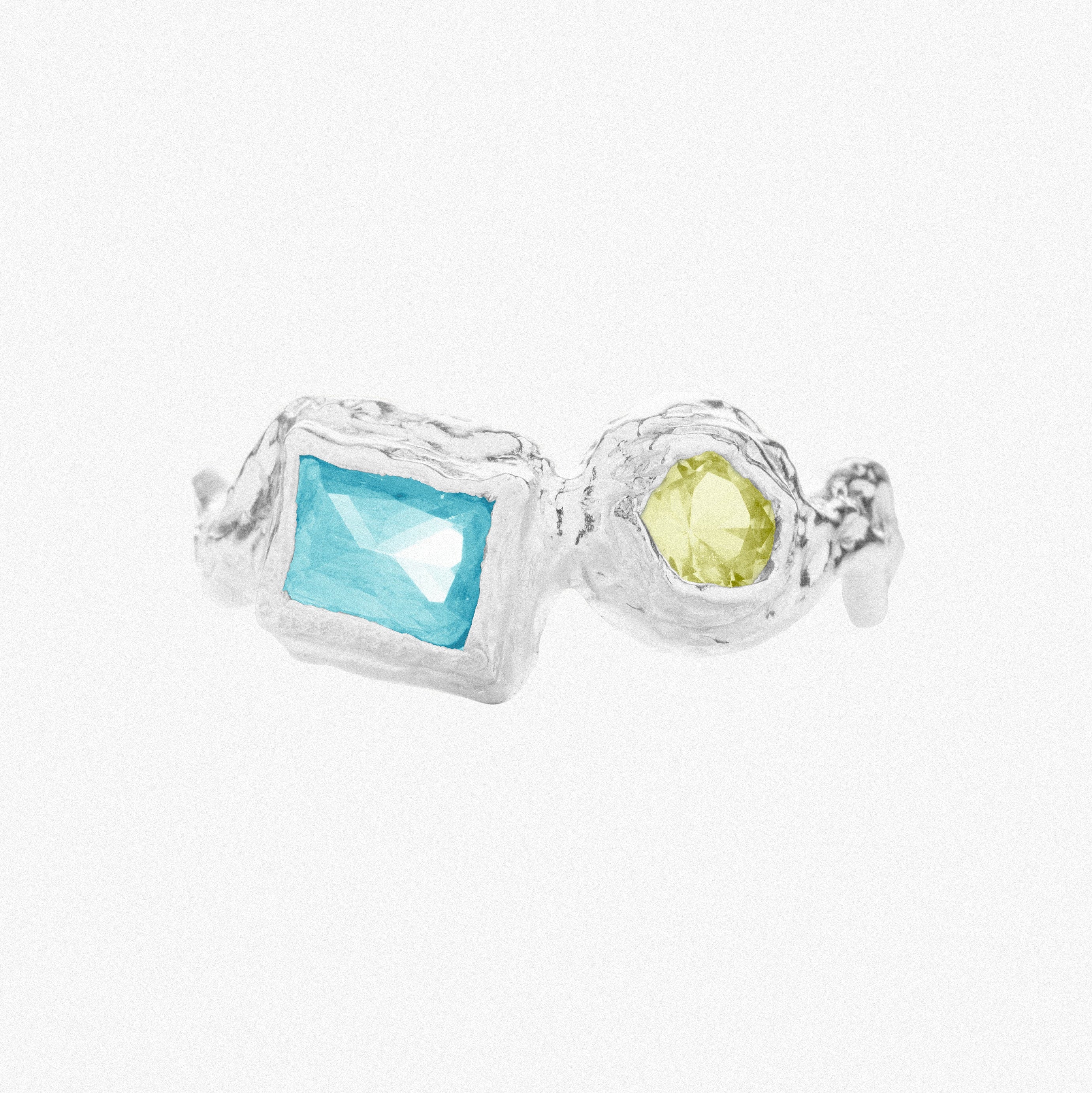 Silver Louise Blue & Green
