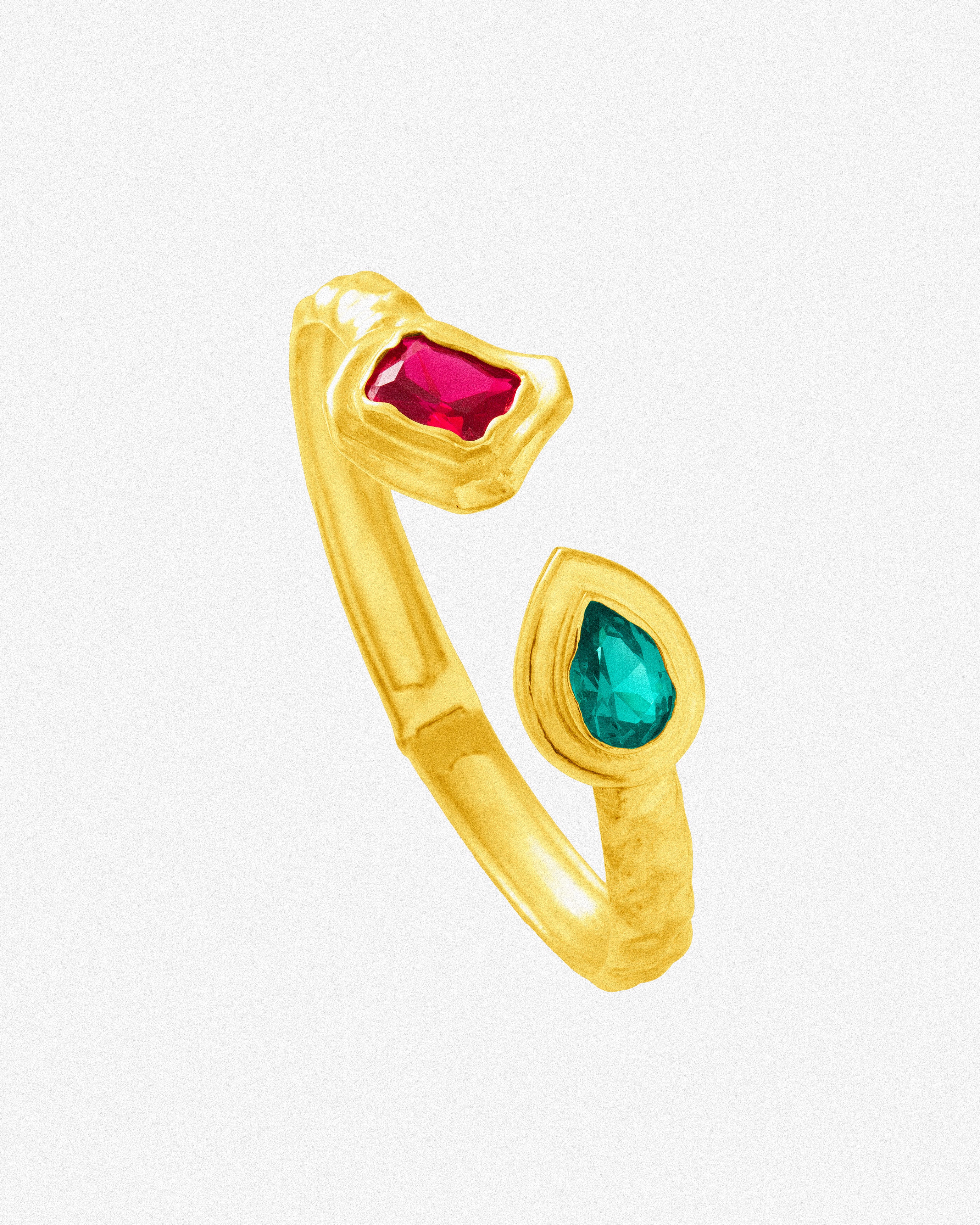 Gold Julia Fuchsia Green