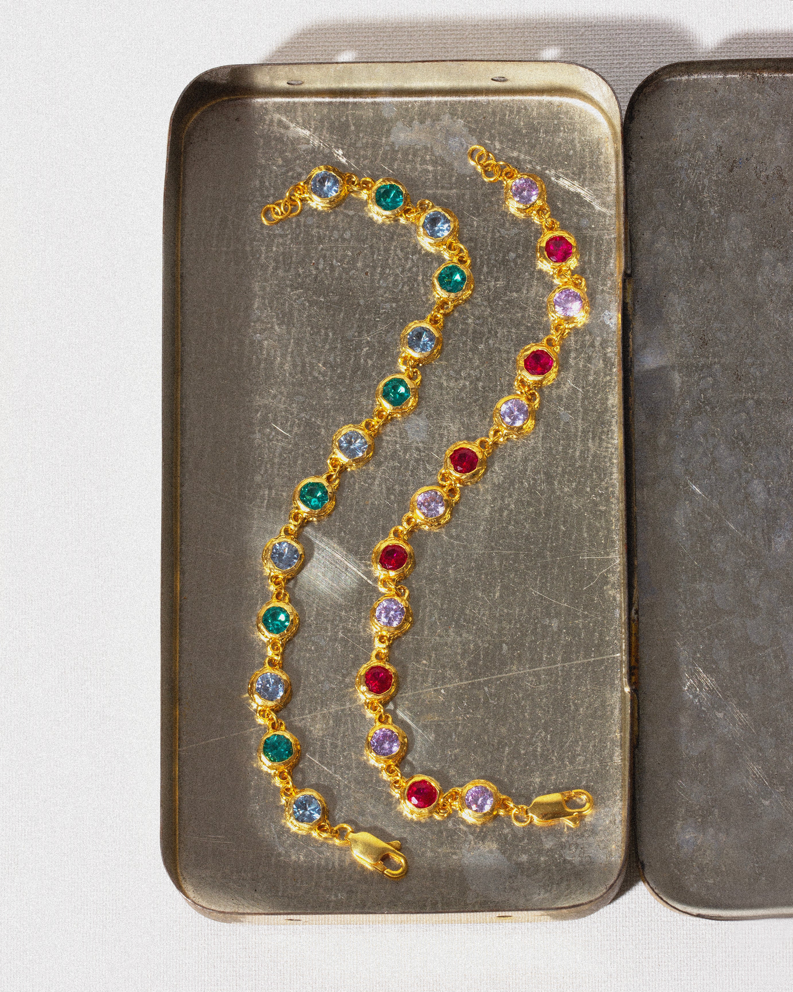 Gold Madeleine Blue & Green